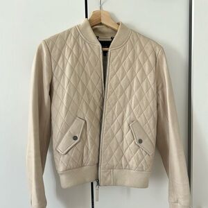 Joe’s leather bomber jacket